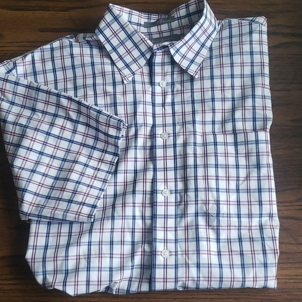 𝅺daniel Cremieux Plaid Button Down Dress Shirt